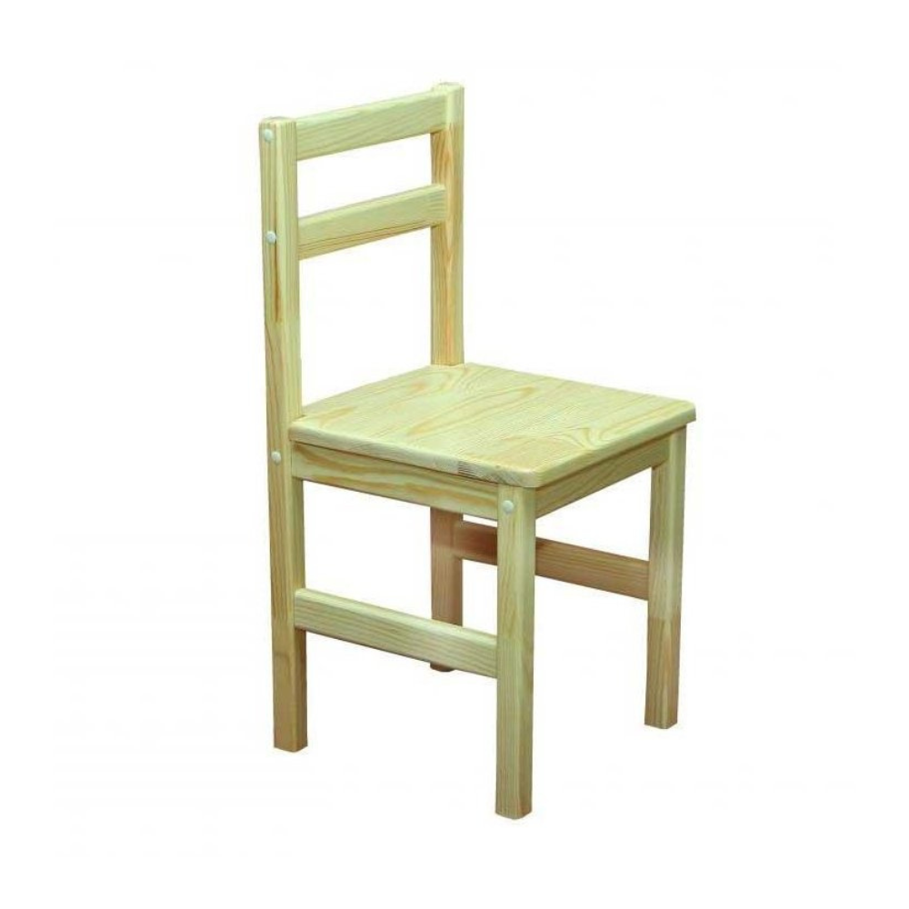 Дитячий стілець з натурального дерева посиленої конструкції, ЛЕЛЕКА, 255х270х520 мм.